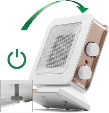 Теремовий обігрівач Trotec TFC 14 E: 700/1400 Вт, термостат, для кімнат до 50 м², білий