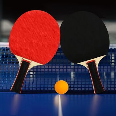 Набір для настільного тенісу Binnan: 2 ракетки та 3 м'ячі з сумкою. Підходить для початківців, сім'ї та професіоналів