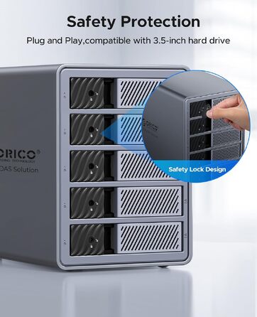 Зовнішній HDD-корпус ORICO 9858U3 для 5 жорстких дисків 3.5