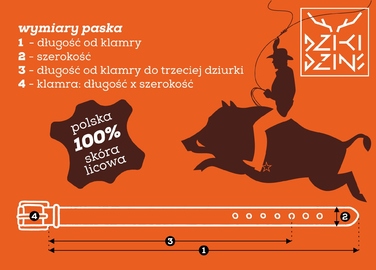 Чоловічий джинсовий ремінь DZIKI, коричневий
