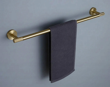 Рушникниця REA Modern Jedno 6603, матове золото