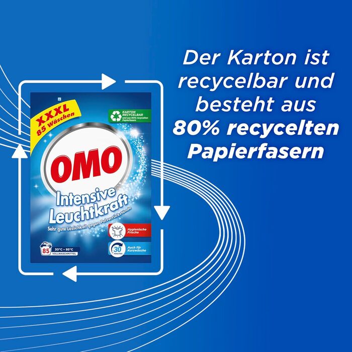 Пральний порошок Omo XXXL для прання, 85 циклів, 5.1 кг
