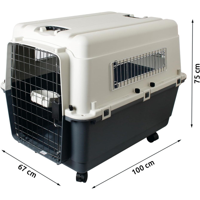 Karlie Nomad Pet Carrier - Front Loader - Large (68x51x47cm)