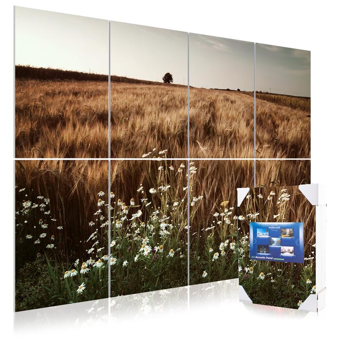 Акустичні гексагональні панелі Mollywell для шумоізоляції стін, 35.6 x 30.5 см, набір 8 шт, звукопоглинаючі плитки від ехо та реверберації для вітальні та спальні, кольори: глибокий верблюжий, коричневий, чорний, бежевий