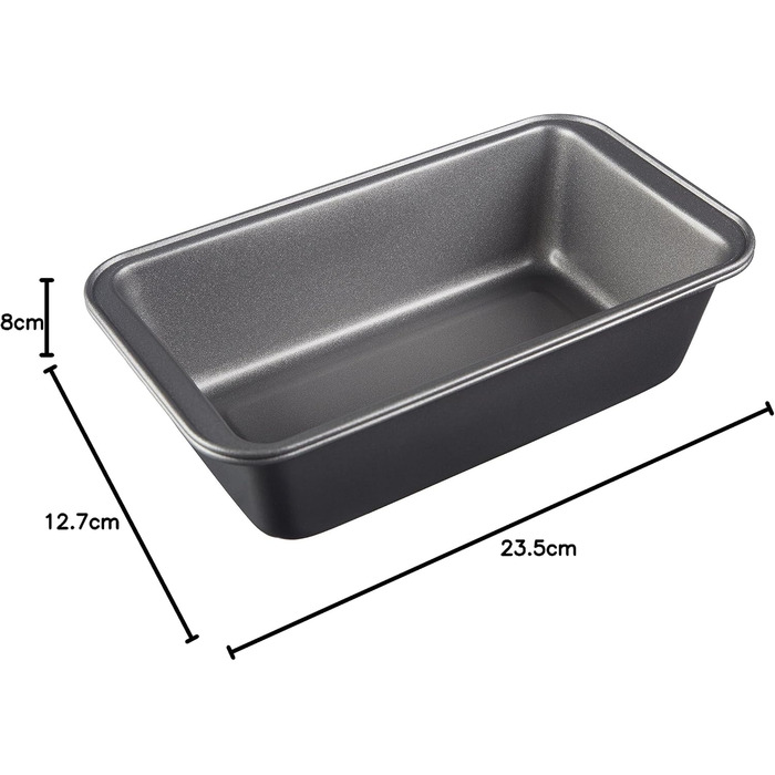 Amazon Basics - Loaf Pan, Non-Stick, Carbon Steel, 20.3 cm x 10 cm, 2-Pack & Multi-Purpose Kitchen Knife/Scraper, Stainless Steel