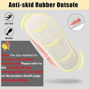 Тапочки жіночі зимові теплі з піною з пам'яті, чоловічі, з м'якого корду, повністю пухнасті, м'які, закриті, бавовняні, з антиковзким покриттям, зручні для дому та вулиці, 38/39 EU, рожеві