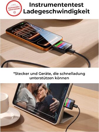 Набір USB-C кабелів LISEN 60W (4 шт.): 0.5м, 1м, 1м, 2м. Підтримка PD 3.0. Сумісний з iPhone, Switch, Samsung, Pixel, MacBook, iPad, Xiaomi. Чорний.