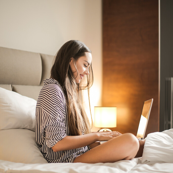 Relaxdays Round Table Lamp with Touch Function