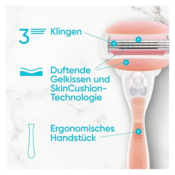 Жіноча бритва Gillette Venus Comfortglide Spa Breeze (рожева) з 6 змінними лезами, набір