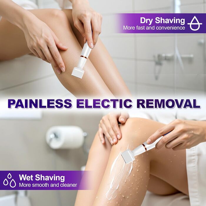 Електричний жіночий триммер 4-в-1: для тіла, обличчя, носа та бікіні. USB