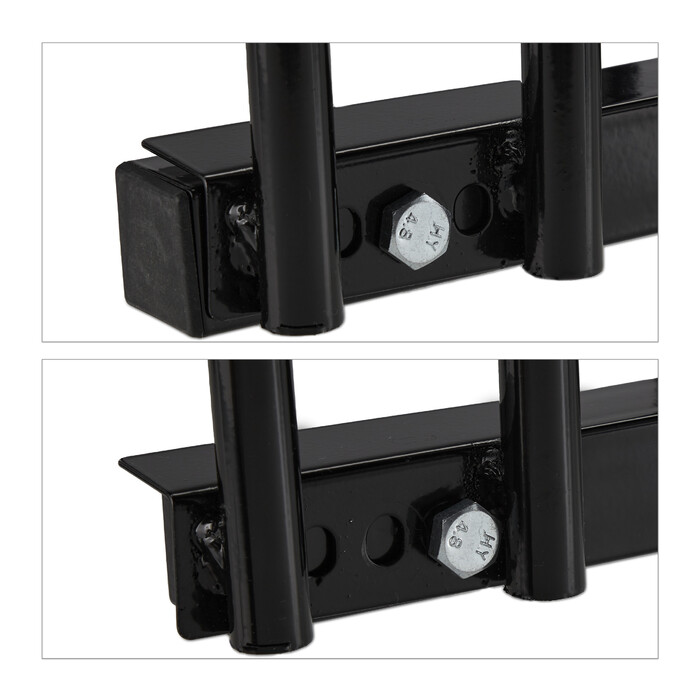 Relaxdays Bicycle Stand for 3 Bicycles, Black