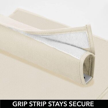 Тканинний підвісний шафа mDesign – 6 полиць – сірий та чорний колір, ідеально для одягу, ременів, клатчів