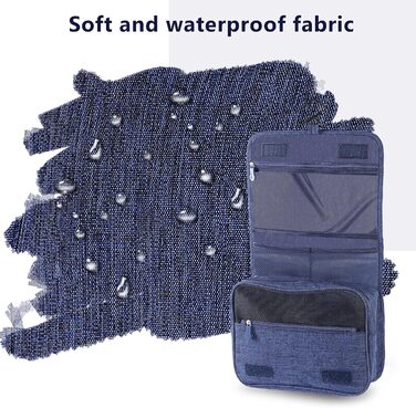 AiQInu Сумка для туалетних речей з гачком, унісекс, складана, для подорожей, турквезева