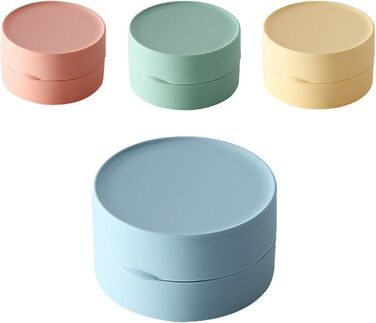 Підставка для мила MYLERCT, 11.5 x 10 см, з харчового смоли, для ванної кімнати та кухні, кругла, з текстурою мармуру, з антиковзкими наклейками