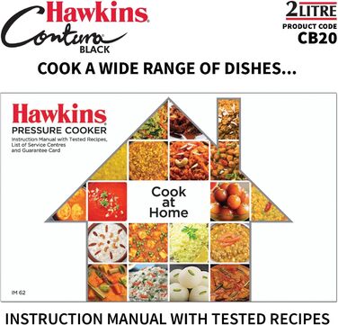 Скороварка Hawkins CB20 Contura Black, 2 л, анодована, швидкого приготування