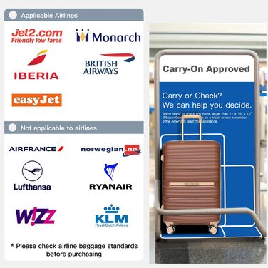 Чемодан-валіза British Traveller: міцний валізо з жорсткою оболонкою з поліпропілену, 8 коліс, розмір ручної поклажі, TSA-замок, новий