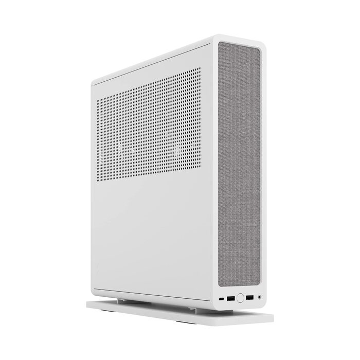 Корпус Fractal Design Ridge Mini-ITX для ігрового ПК з PCIe 4.0, 2 вентилятори 140мм, USB Type-C (білий)