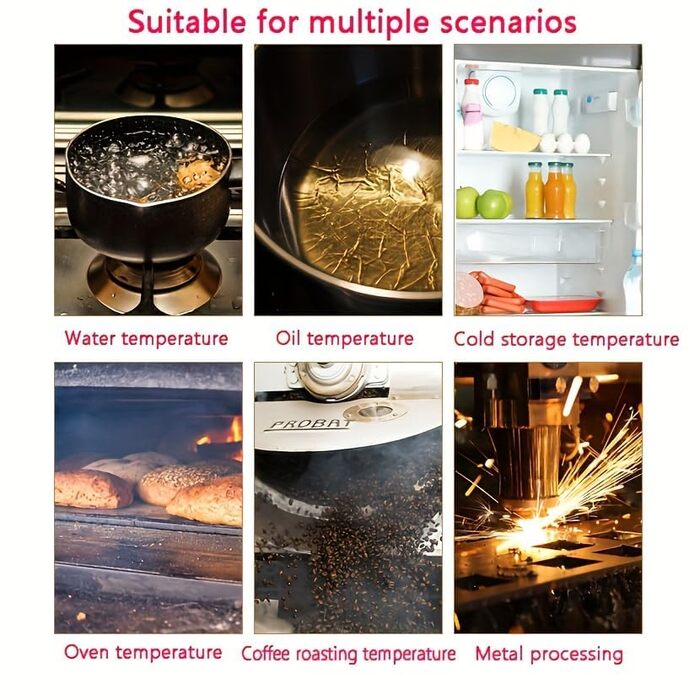 Інфрачервоний термометр лазерний, цифровий -37°F~1022°F (-32°C～550°C) - для кухні, приготування їжі, барбекю