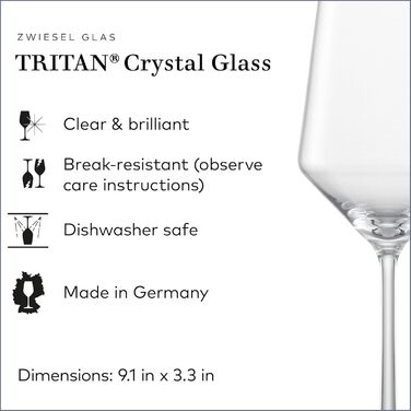 Schott Zwiesel Pure Wine Glass Set, Clear, 6-Piece