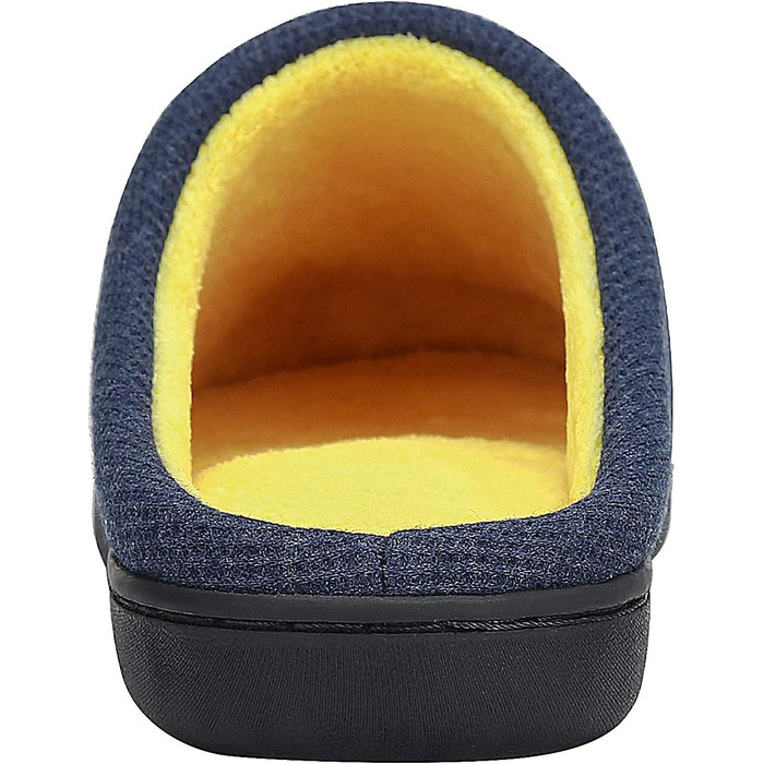 Тапочки зимові Mishansha унісекс, тепла підошва з memory foam, розмір 36-47, джинсова синь, жовтий, EU 44/45