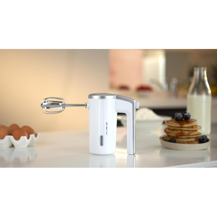 Електричний бездротовий міксер EMERIO з акумулятором, 2000mAh, 3 швидкості, USB-зарядка, HM-126681.1 (білий)