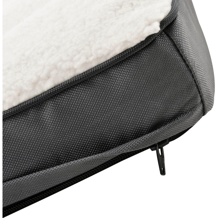 Ортопедичне ліжко для собак Juskys Milow, 76x51 см, знімний чохол, для маленьких собак, сірий, 69x92x8 см, бежеве