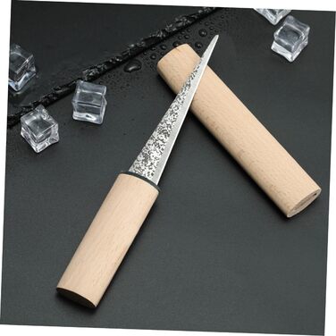 CRILSTYLEO Vintage Ice Skates Ice Pick Puer Tea Tool Antique Ice Pick Tapered Ice Pick Bartender Ice Pick Ice Cubes Ice Molds Ice Cubes Ice Picker Ice Chopper Wooden Khaki