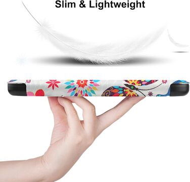 Чохол-книжка HGWALP Slim Shell для Tolino Shine 5/Shine Color/Shine 4 та Kobo Clara Colour/Clara BW/Clara 2E eReaders, з авто-ввімкненням/вимкненням (Butterfly)