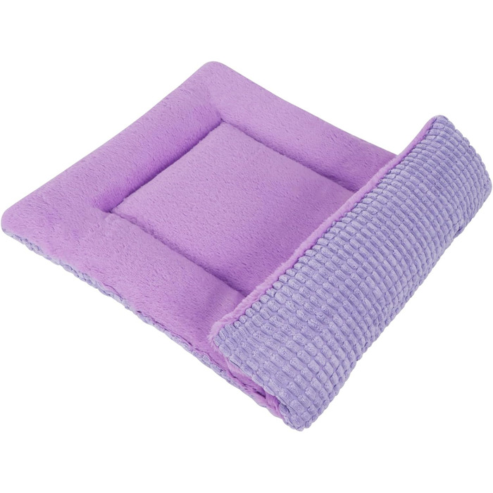 М'яке та тепле ліжко для собак. Квіткове ліжко-кімната для домашніх тварин, з можливістю прання. Зручне, двостороннє, фіолетове, 106x71 см, PS085