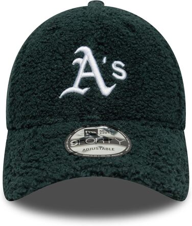 Кепка New Era Basecaps 9Forty, регульована, особливі дизайни, вигнутий козирок, логотип Patch, Oakland Athletics #38881