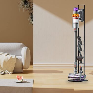 Підставка для пилососа Dyson: Металевий тримач для бездротових моделей V15, V11, V10, V8, V7, V6, DC30-DC74 - Чорна