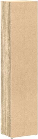 vidaXL CD-стелаж для 160 дисків, настінний, дуб Сонома, 2 шт., 21x16x93,5 см, МДФ, для офісу та дому