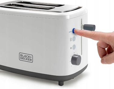 Тостер Black+Decker BXTO820E, білий, 820 Вт