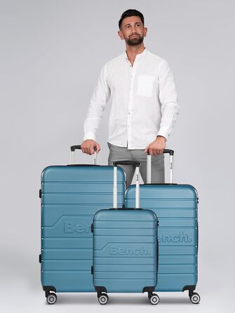 Набір валіз Bench Hartgepäck Seattle 3-тіл. | ABS, TSA-замок, 4 колеса | Чоловічий/Жіночий | Колір: Nordic-blue