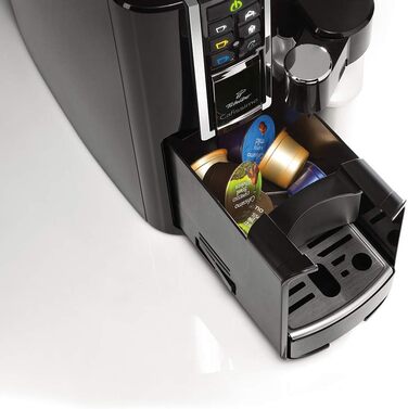 Tchibo Saeco Cafissimo Latte Capsule Machine (for coffee, espresso, Caffè Crema, Latte Macchiato, Cappuccino or tea), black