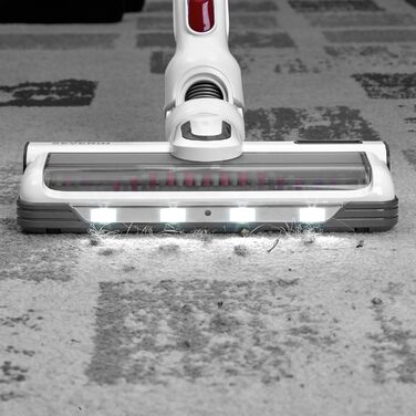 SEVERIN HV 7166: Бездротовий акумуляторний пилосос 2-в-1, 60 хв роботи, для тварин, легкий, без мішка, 400 Вт, білий