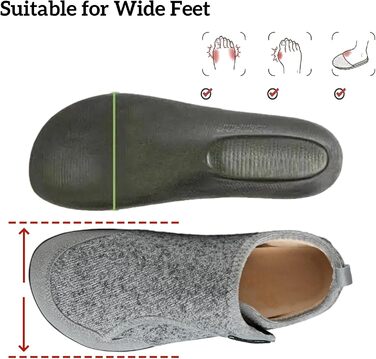 SMajong Теплі домашні тапочки для чоловіків та жінок, зимові, зручні, з антиковзким покриттям, легкі, з пов'язкою, з фетру, для дому та вулиці, розмір 36-46 (40 EU, сірий)