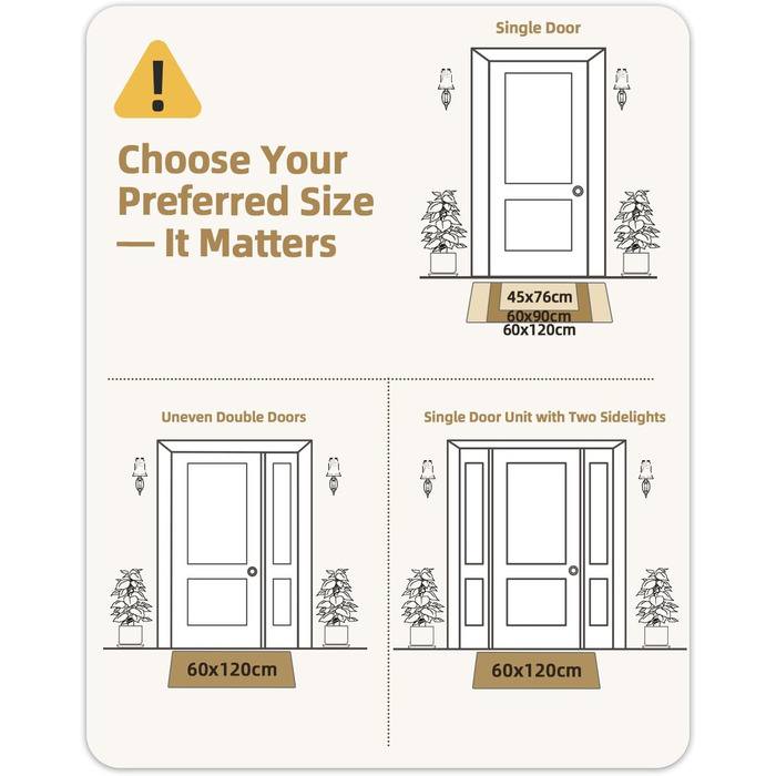 Килимок для дому та вулиці Color G, 45x75 см, чорно-сірий, вологостійкий, для входу, саду