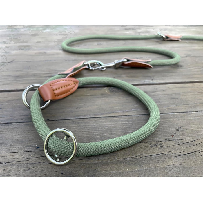 Нашийник для собак Leisegrün Devon, зелений, нейлон, регульований, розмір L