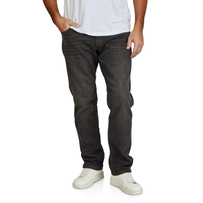 Джинси чоловічі TOM TAILOR Marvin Straight Fit, еластичні, блакитні/чорні, розміри 30-42