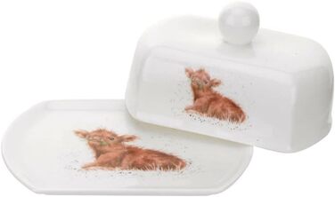 Wrendale Covered Butter Dish (Calf), 16 x 11 x 8 cm