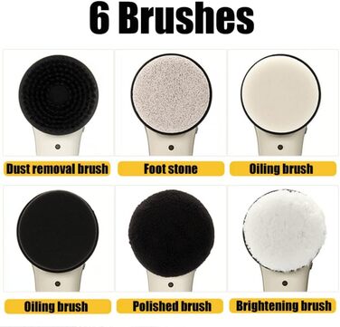Electric Shoe Polishing Set, Electric Shoe Polisher, USB Rechargeable Electric Shoe Brush Portable Multifunctional Leather Shoe Polisher for Leather Shoes, Leather Handbag, Leather Sofa