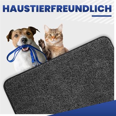 Килимок для входу Mibao SoftStep Luxus 60x90 см - чорний, антиковзкий, вологопоглинаючий, для дому та коридору, машинне прання