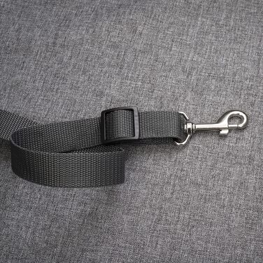 Автомобільний сидіння для собак середніх та великих порід, сіре, розмір M (60x41 см), матеріал: поліестер (імітація льону)