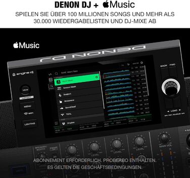 DJ контролер Denon DJ SC LIVE 4: 4 деки, Stem-розділення, Wi-Fi, вбудовані динаміки, сумісність з Serato DJ та Virtual DJ