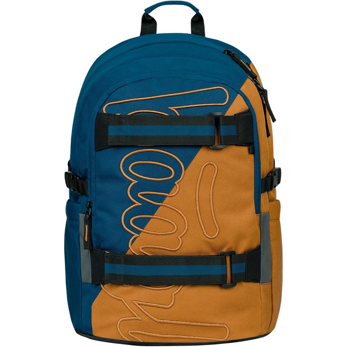 Шкільний рюкзак Baagl для хлопчиків та дівчаток - рюкзак на скейтборді з відділенням для ноутбука та нагрудним ременем (Duo)