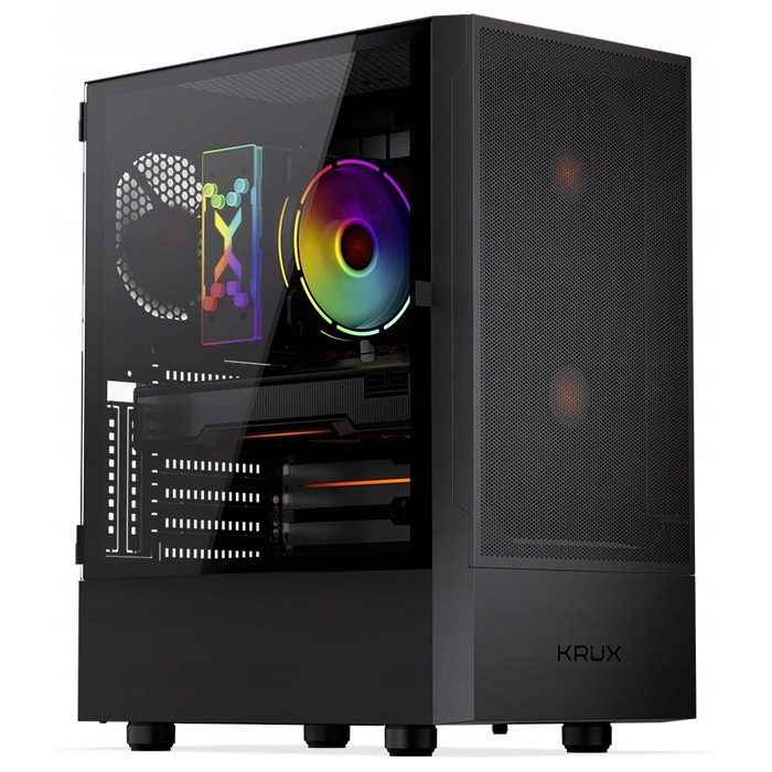 Корпус для ПК Krux Nadir Midi Tower ATX, вікно, чорний