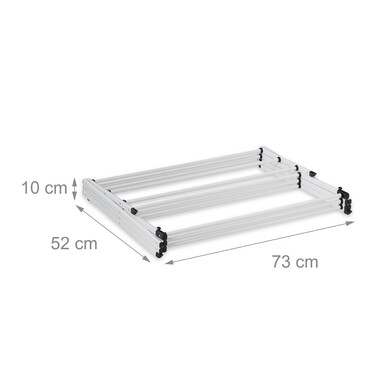 Relaxdays Folding Clothes Drying Rack, Metal