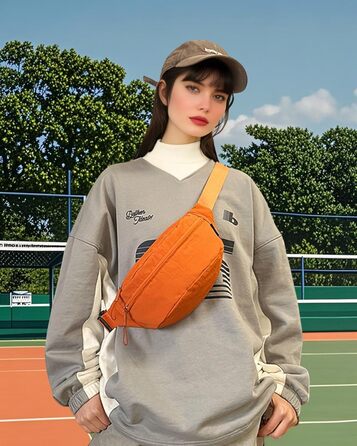 Поясна сумка чоловіча/жіноча водонепроникна для подорожей, фестивалів, спорту та прогулянок з собакою (Помаранчевий)