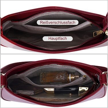 Сумка жіноча TIAASTAP Hobo Bag червона: стильна сумка на плече з PU шкіри для дівчат-підлітків